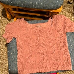 Wild Fable Pink Textured Women's Top